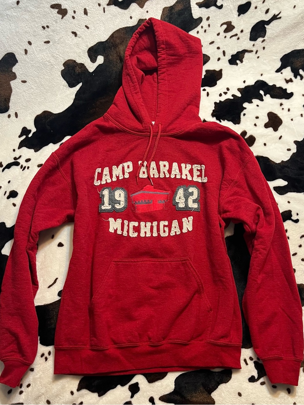Artisan Red Camp Graphic Hoodie